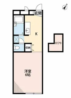 西岡崎駅前アール【207号室】の間取り