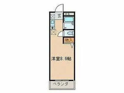 メゾン庄名Ⅱ【307号室】の間取り