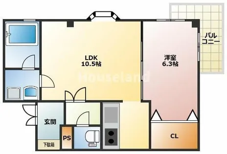 レスペート西庄Ⅲ【2階】の間取り