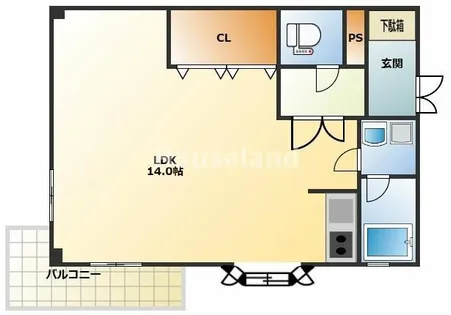 レスペート西庄Ⅲ【2階】の間取り