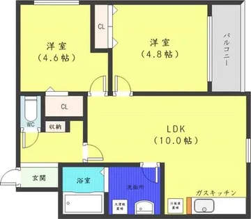 Providence山鼻【1階】の間取り