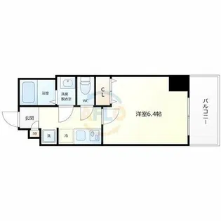 ArtizA南船場【11階】の間取り