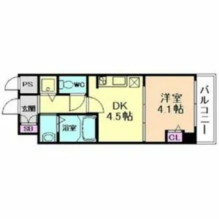 兵庫県尼崎市七松町1丁目【マンション】の間取り