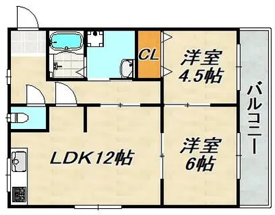 ウイングパレス【1階】の間取り