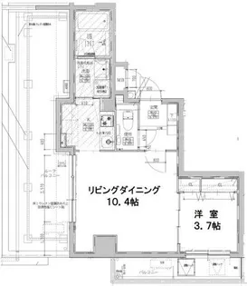 福岡県福岡市中央区平尾3丁目【マンション】の間取り