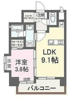 福岡県福岡市博多区下川端町【マンション】の間取り