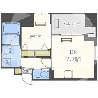 ノルデンタワー南森町プレミアム【9階】の間取り