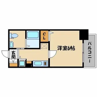 プレサンス天神橋ディオレ【9階】の間取り