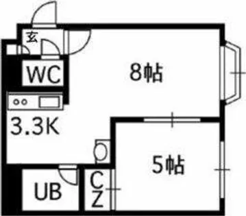 アクアボーン8・8【4階】の間取り