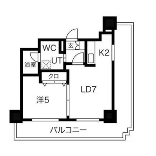 ジュエルタワー【13階】の間取り