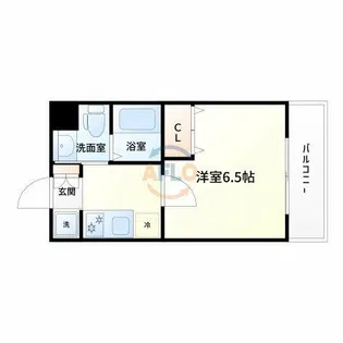パークヒルズ新大阪will【5階】の間取り