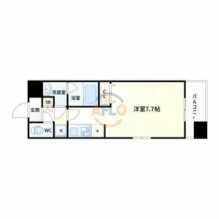 パークフラッツ東三国【9階】の間取り