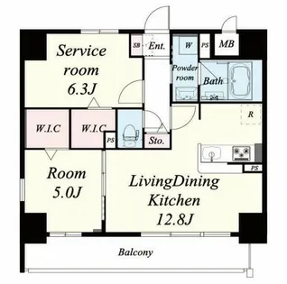 ハナミズキ福島【8階】の間取り