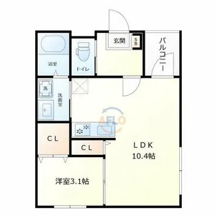 スヴニール田島【1階】の間取り