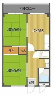 シルクハイム【1階】の間取り
