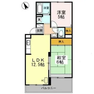 ヴァンベールしののめ B棟【1階】の間取り