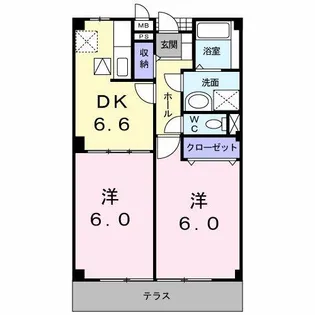 パストラルコート a【1階】の間取り
