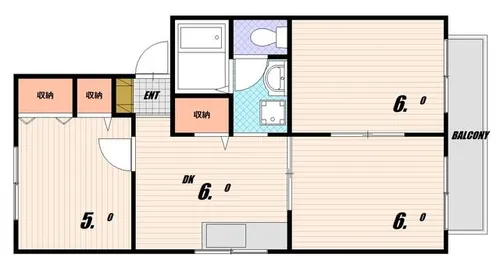 ベルフォーレ【2階】の間取り
