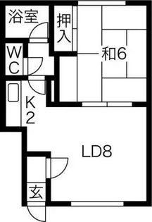 野口マンション【1階】の間取り