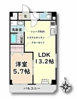 愛知県名古屋市熱田区四番2丁目【マンション】の間取り