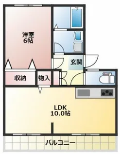ジョイ綾園【202号室】の間取り