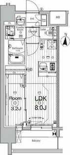 メイクス矢場町【12階】の間取り