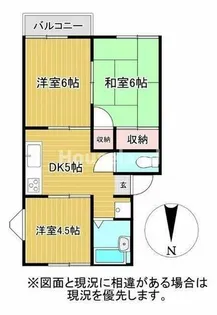 ホワイトハイツ西浜【2階】の間取り