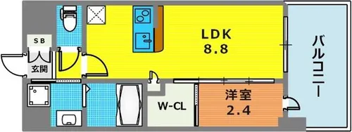 セレニテ神戸西アリエ【8階】の間取り