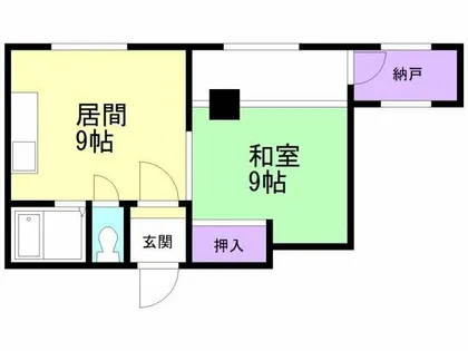 ハイツタイセイ【402号室】の間取り