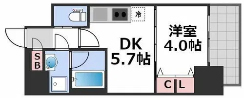 スプランディッド安土町【10階】の間取り