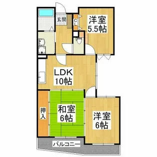 ライオンズマンション千代田柳風台【2階】の間取り