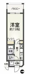 KOBAYASHI YOKOビル【7階】の間取り