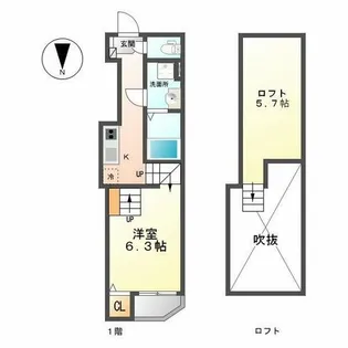ハーモニーテラス白金【1階】の間取り