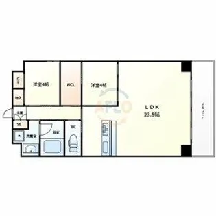 TROVE TANIMACHI【2階】の間取り