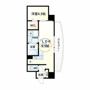 幸 court tsukamoto【3階】の間取り