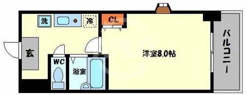 メゾンドラフィネ【6階】の間取り