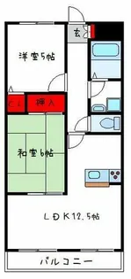 サニーコート浅井【1階】の間取り