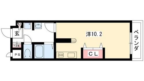 Wohnung K【9階】の間取り