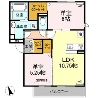 セジュール・サイト A棟【3階】の間取り
