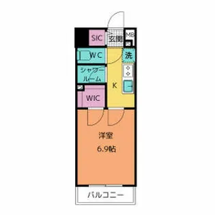 ラグゼナ上前津(旧LUXENA KAMIMAEZU)【7階】の間取り