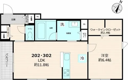 ヘキラン天神スクエア【2階】の間取り