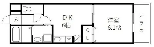 福岡県福岡市南区井尻1丁目【アパート】の間取り