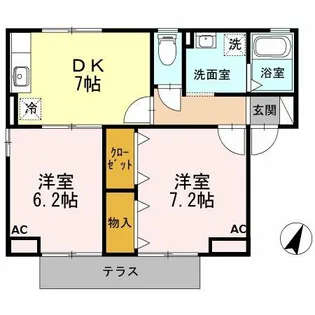 iホームTOWN 四番館【2階】の間取り