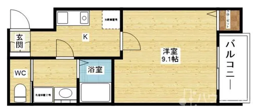 プライムコート東三国【2階】の間取り