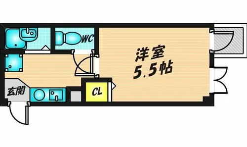 ロンモンターニュ小阪【215号室】の間取り