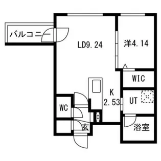 ciel幌平橋【3階】の間取り