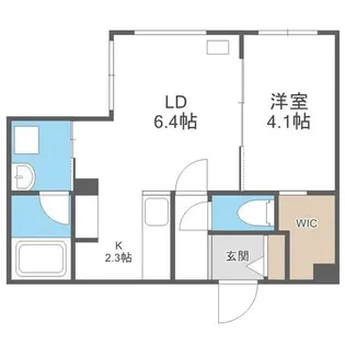 Kiii南9条【1階】の間取り