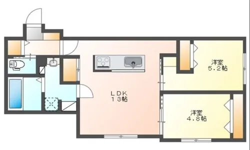 R-fine南平岸【3階】の間取り