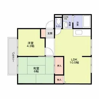ジョイフル コン・フォート【2階】の間取り