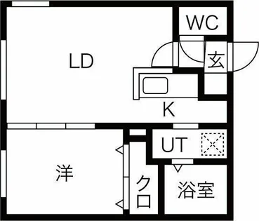 ALPHA南10条【4階】の間取り